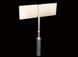 Bellco Glass, Inc. Material: 316l stainless steel ra32 finish or better inside & outIncludes: dust shield, impeller shaft folding paddleLocking ring secures paddle in horizontal positionDimensions: 3