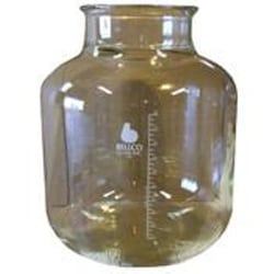 Bellco Glass, Inc. Heavy walled construction for cell culture and fermentation applications. Heavy duty o-ring flange creates positive seal for stainless steel head-plate. For use with stainless steel head-plate, o-ring, and locking clamp. Use with CellTrol ii only single o