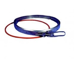Bellco Glass, Inc. 200 mm SST  large flange headplate clamp fits headplates, 5 liter thru 36 liter vessels.    Corrosion resistant 316l stainless steel    Includes red silicone o-ring and 200mm t-bolt clamp