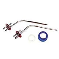 Bellco Glass, Inc.&nbsp;All port assemblies are manufactured from 316l stainless steel and have an electropolish finish. 2- port assemblies have siphon and vent tubes. 3-port assemblies have siphon, fill tube and vent tubes. All port assemblies include a 45mm blue polypropylene