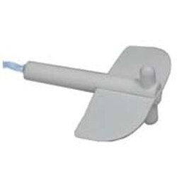 Bellco Glass, Inc. Impeller assembly for micro-carrier spinner flasks. Consist of magnet holder, silicone plug, magnet, and ptfe paddle.    Impeller size: 15-36l    Paddle dimensions: 3