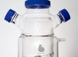 Bellco Glass, Inc. For use circulating water bath or chiller and magnetic stir plate. Hose connection accepts 3/8