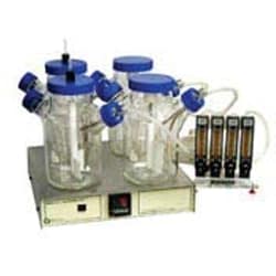 Bellco Glass, Inc. Designed for growing insect cell cultures such as sf9 and sf21 cells. The system comes complete with all accessories needed to grow your insect culture line for expression.    7785-p2015 process 5-position magnetic stirrer, 115v    1965-03000 micro-carr
