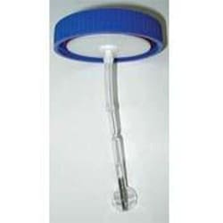 Bellco Glass, Inc. Glass ball houses a magnet for gentle agitation of micro-carrier