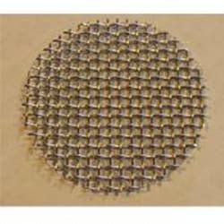 Bellco Glass, Inc. The stainless steel screens are held in place by a retaining ring on the bottom of the pan that is tightened using the screen replacement key. The screens are available in different mesh sizes and have a diameter of 37mm.    Size: 1910