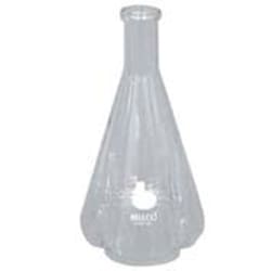 Bellco Glass, Inc.&nbsp;Manufactured from type 1 class a Borosilicate glass. Designed with deep side baffles for optimal agitation. Large bottom surface for easy access with bellco large orifice pipette.    Size: 50ml    Dimensions: 50 x 80mm