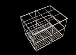 Bellco Glass, Inc.&nbsp;Stainless Steel Tube Rack,38mm-12P 3x4 Spacing