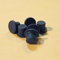 Bellco Glass, Inc. Manufactured from blue Chlorobutyl. The septum stopper