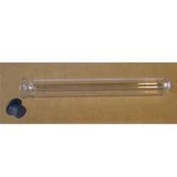 Bellco Glass, Inc. Gas tight tube designed for maintaining anaerobic conditions. Useful for studies involving methane-producing bacteria. Includes gas impermeable blue butyl rubber septum type stopper. Tube is made of type 1 class b Borosilicate glass.