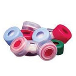 Bellco Glass, Inc. Used for snap thread vials. Caps may be snapped on and off by hand which eliminated the need for a metal crimping and decapping tool.    Size: 11mm    Septa material: ptfe