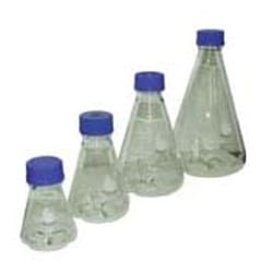 Bellco Glass, Inc.&nbsp;Manufactured from type 1 class a Borosilicate glass. 3 side baffles positioned at 120 degree and  3 bottom baffles offset from the side baffles. Gl45 polypropylene membrane cap has a sealed in 0.2u ptfe membrane. Cap can be tightened during autoclaving.