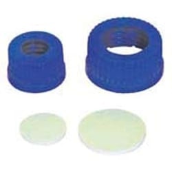 Bellco Glass, Inc.&nbsp;The screw cap is made from a material of highest chemical resistance TPCH260 in order to prevent the medium from being contaminated in any form. The cap does not contain any colorants or plastic pigments. The silicone seal is coated with PTFE on both side