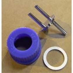 Bellco Glass, Inc. Universal port assembly for 32mm sidearms2 -port sampler  assembly, 316l sst materialBoth tubes: .187