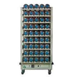Bellco Glass, Inc. The Bellco Process Controlled Bottom Drive Roller Apparatus holds up to 50 (see specifications below) full size glass or plastic roller bottles (110 to 120 mm diameter and up to 510 mm in length). The unit features a brushless DC motor and controller that