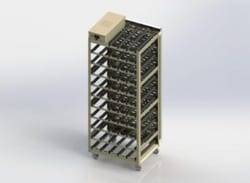 Bellco Glass, Inc. The Bellco Top Drive Roller Apparatus has been designed for production of animal cells, viruses and cell products.  The unit accommodates 53 bottle positions with over 85,000 cm2 of surface area. Rollers have a key design to eliminate slipping and are eas