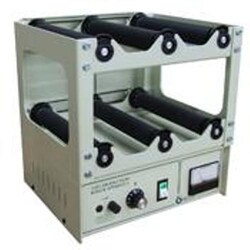 Bellco Glass, Inc. The Bellco Economy Roller Apparatus is a variable speed two or four bottle roller apparatus used for the purpose of producing animal cells or cell products.  This small sized unit is ideal for experimental and pilot-scale cell culture.  Methods developed