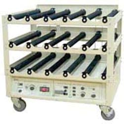Bellco Glass, Inc. The Bellco Sci/ERA Cell Production Roller Apparatus has been designed for production of mammalian cells, viruses and cell products.  Non-modular production units come in 45 and 50 bottle positions with over 80,000 cm2 of surface area.  All units feature a