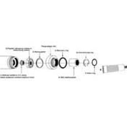 Bellco Glass, Inc. Hi -Torque Over Head Drive Adapter is used in conjunction with the High-Torque OHD Motor to drive the impeller assembly for mixing within a vessel. Used with 100mm cap assembly.    316 l sst design with polyester/sst bearing    Includes two (2) 1/4