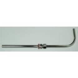 Bellco Glass, Inc. Stainless steal 12mm harvesting pipe with 90 degree angle for sampling contents in 3L bioreactor vessel. Fits 18mm port on 3L metric headplate.