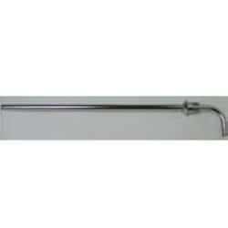 Bellco Glass, Inc. Stainless steal 12mm harvesting pipe with 90 degree angle for sampling contents in 3L bioreactor vessel. Fits 18mm port on 3L metric headplate.