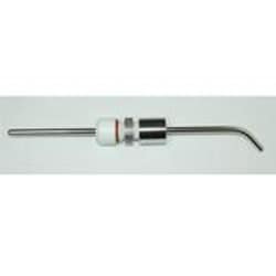 Bellco Glass, Inc. Stainless steal 12mm harvesting pipe with 90 degree angle for sampling contents in 3L bioreactor vessel. Fits 18mm port on 3L metric headplate.