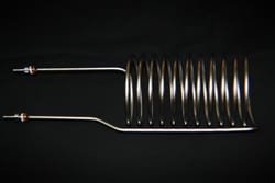 Bellco Glass, Inc. For 18mm portMaterial 316l sst with ep finish of ra 32 or better - outside onlyWith hose barbs on each endApprox 11 coilsTubing specs 14 od x 532 idDimensions17 overall length with 4468 center one tube - center of other tubeInsertion length 15 12Su
