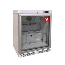 Andwin Scientific Yamato Undercounter & Countertop Refrigerator 1ºc To 7ºc, 4.6 Cu.Ft. With Glass Door, Cycle Defrost, 115V