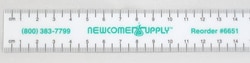Newcomer Supply Opaque Metric Ruler, 15cm, 10/pack. Flexible plastic &