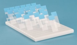 Newcomer Supply&nbsp;Slide Draining Tray, Polyethylene, 78 Slide Capacity