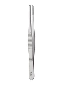 Fine Science Tools&nbsp;Standard Pattern Forceps, Straight, 2.8 x 1.4 mm, 13 cm