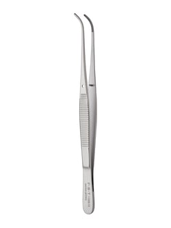 Fine Science Tools Semken Forceps, Stainless Steel, Curved, 13 cm, Quantity: