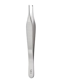 Fine Science Tools Micro-Adson Forceps, Stainless Steel, Straight, 12 cm