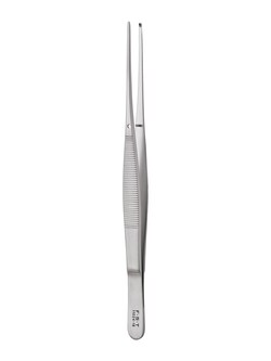 Fine Science Tools Potts-Smith Forceps, Stainless Steel, Straight, 18 cm