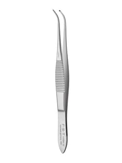 Fine Science Tools Graefe Forceps, Stainless Steel, Curved, 10 cm
