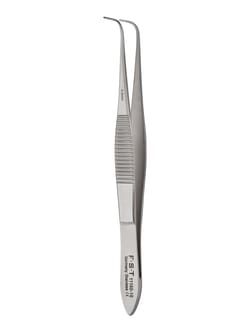 Fine Science Tools&nbsp;Extra Fine Graefe Forceps, Stainless Steel, Curved, 10 cm