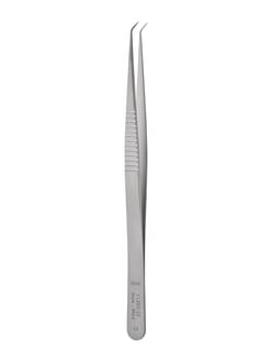 Fine Science Tools Dumont SS Forceps, Angled 45°, Inox, 0.2 x 0.12 mm, 13.5 cm