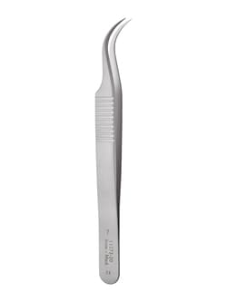 Fine Science Tools Dumont Forceps - Micro-Blunted Tips, Curved, 0.17 x 0.1 mm, 11.5 cm
