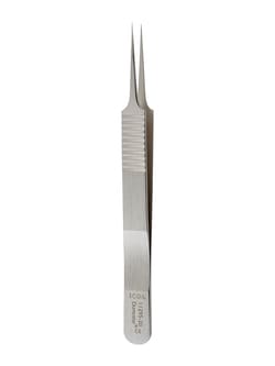 Fine Science Tools Dumont #5CO Forceps, Straight, 0.05 x 0.01 mm, 11 cm,