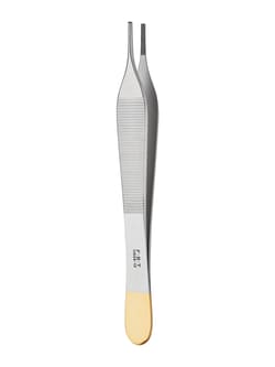 Fine Science Tools Adson Forceps, Stainless Steel, Straight, 12 cm