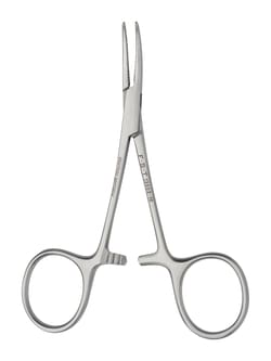 Fine Science Tools Hartman Hemostats, Stainless Steel, Curved, 10 cm