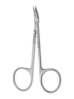 Fine Science Tools&nbsp;Fine Scissors, Stainless Steel, Sharply Angled Up, 10.5 cm