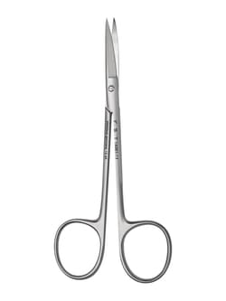Fine Science Tools Fine Scissors, Sharp, Stainless Steel, Curved, 11.5 cm