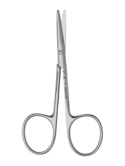 Fine Science Tools Strabismus Scissors, Stainless Steel, 9 cm