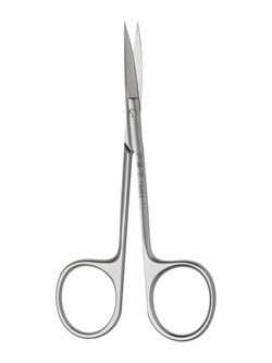 Fine Science Tools Fine Scissors, Martensitic Stainless Steel, Curved,