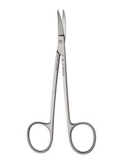 Fine Science Tools&nbsp;LaGrange Scissors, Curved, Stainless Steel, 11.5 cm