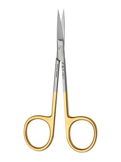 Fine Science Tools Fine Scissors, Tungsten Carbide, Straight, 11.5 cm