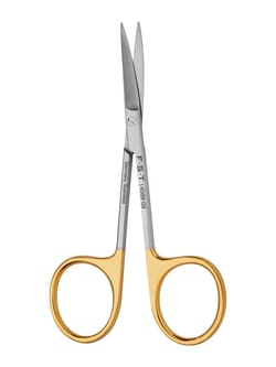 Fine Science Tools Fine Scissors, Tungsten Carbide, Curved, 9 cm