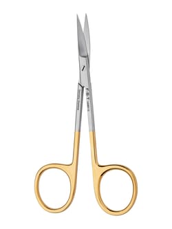 Fine Science Tools Fine Scissors, Tungsten Carbide, Curved, 11.5 cm
