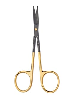 Fine Science Tools Fine Scissors, CeramaCut, Curved, 11.5 cm