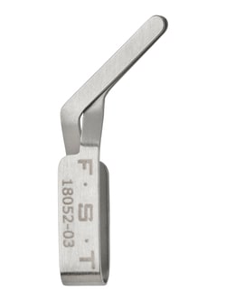 Fine Science Tools Schwartz Micro Serrefines, Jaw: 10 x 1.75mm, Sharp Bend, 26 mm